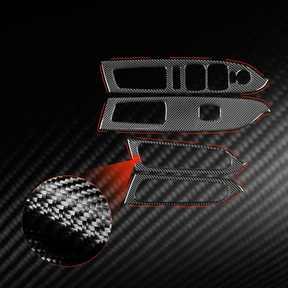 2015 - 20 GMC Canyon / Chevy Colorado Carbon Fiber Window Switch Panel Overlays | Next-Gen Carbon