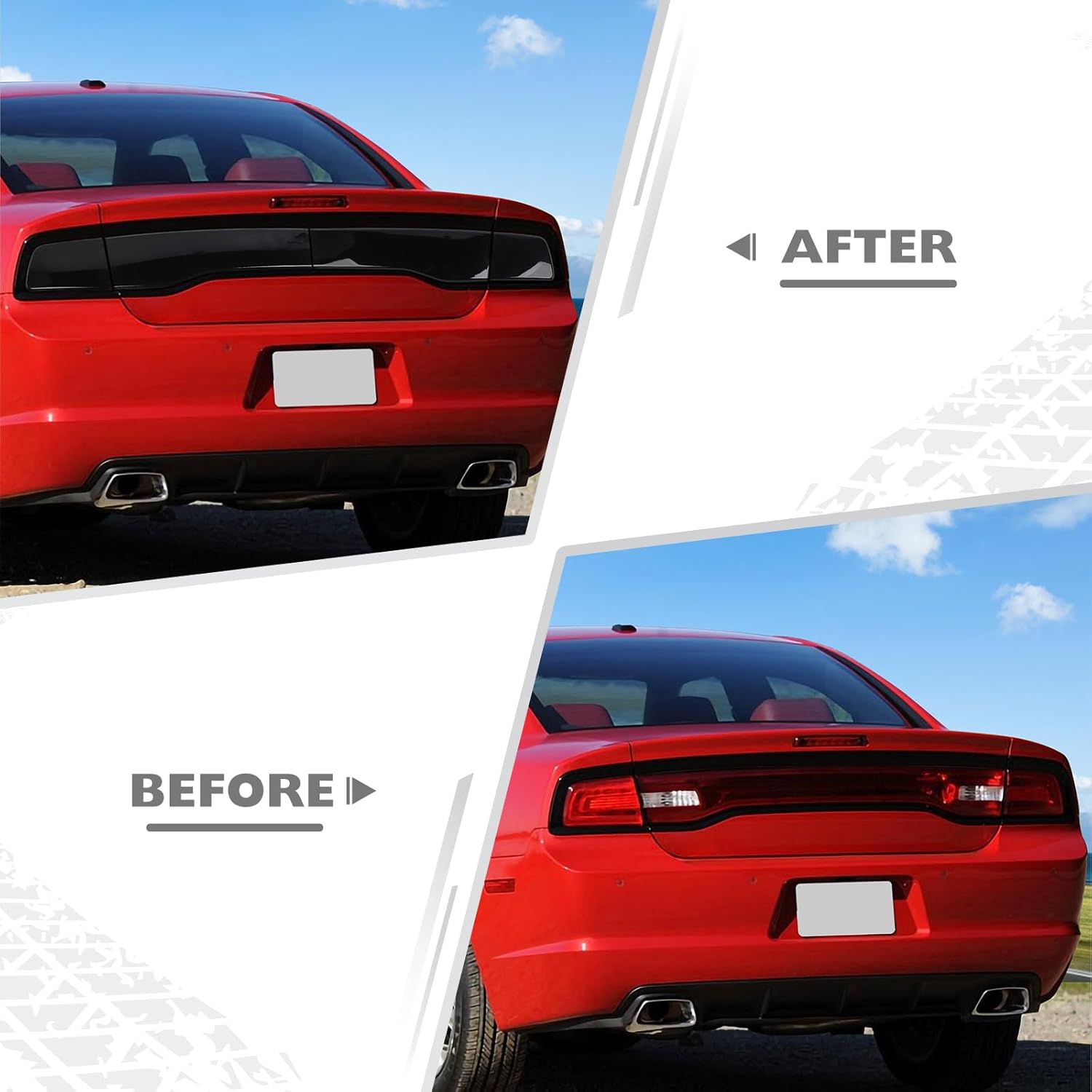 2011 - 14 Charger Smoked Tail Light Tint
