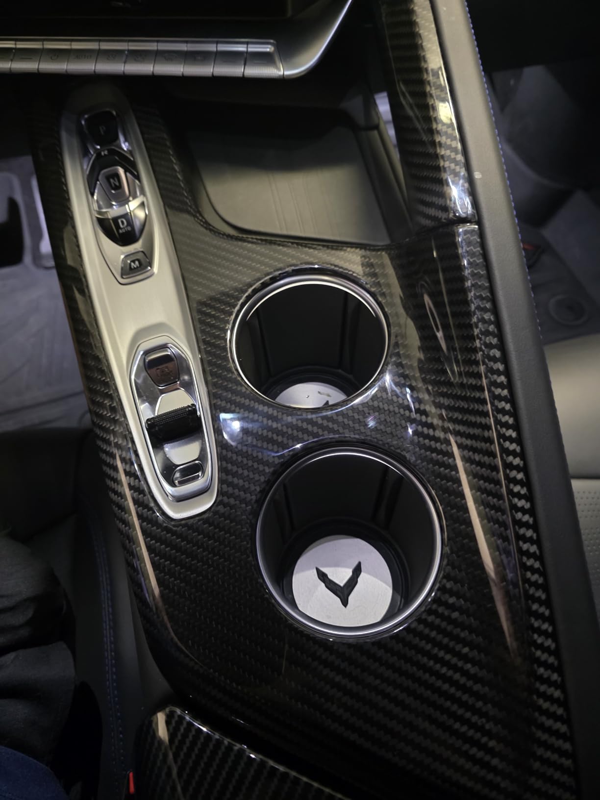 2026+ C8 Corvette Carbon Fiber Center Console Trim Cover Kit