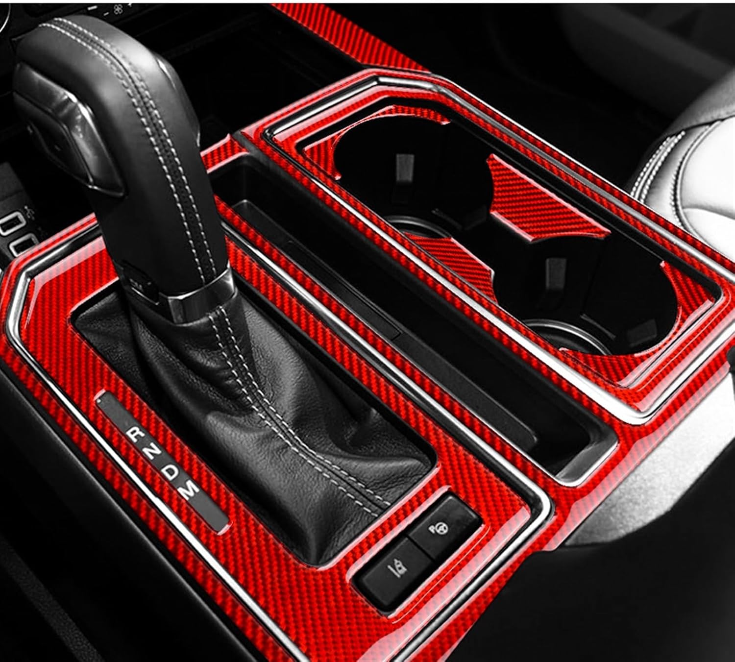2015 - 21 Ford F150 Carbon Fiber Gear Shift Overlay | Next-Gen Carbon
