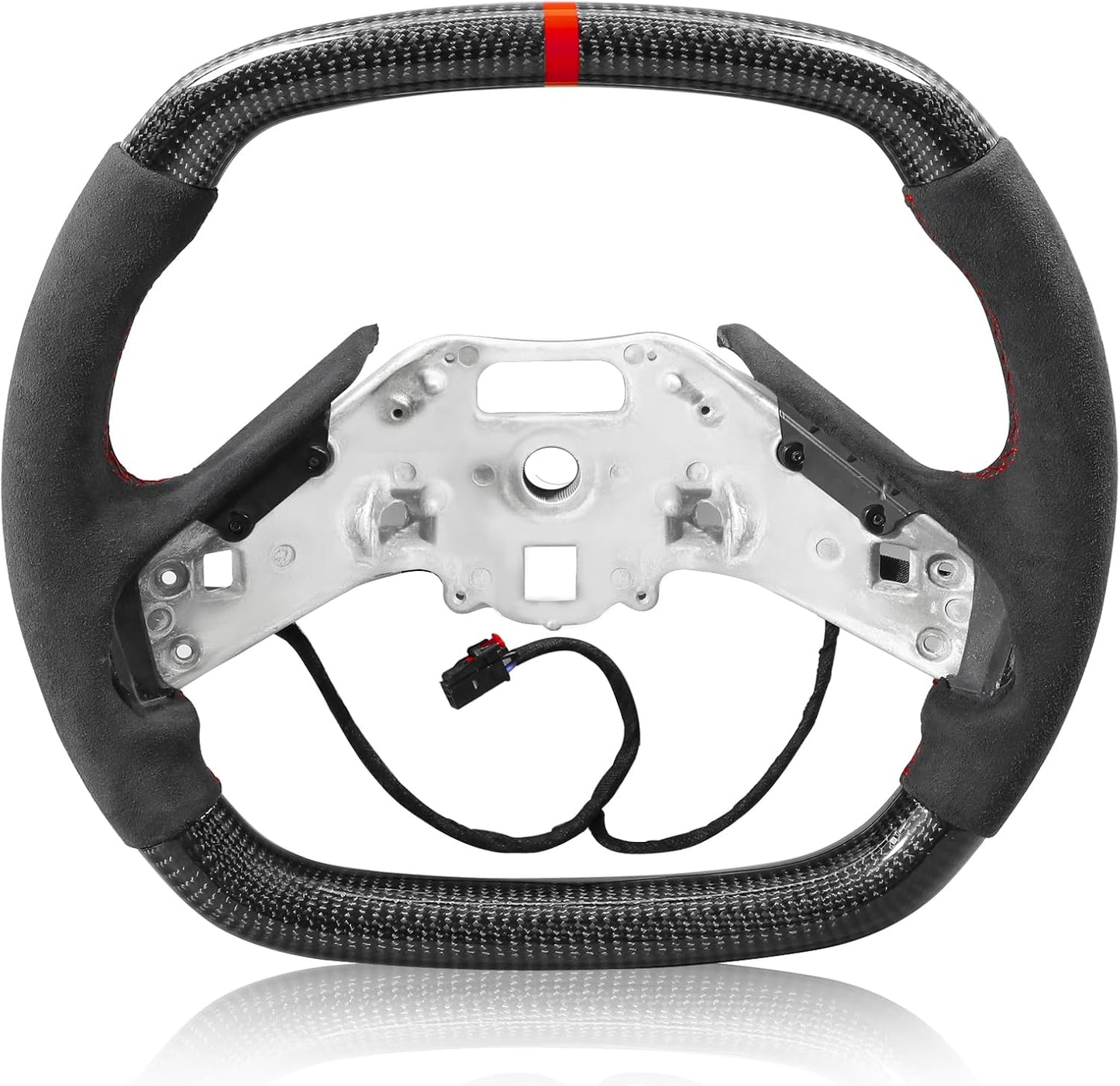 C8 Corvette Carbon Fiber Heated Alcantara Suede Steering Wheel (Bare)