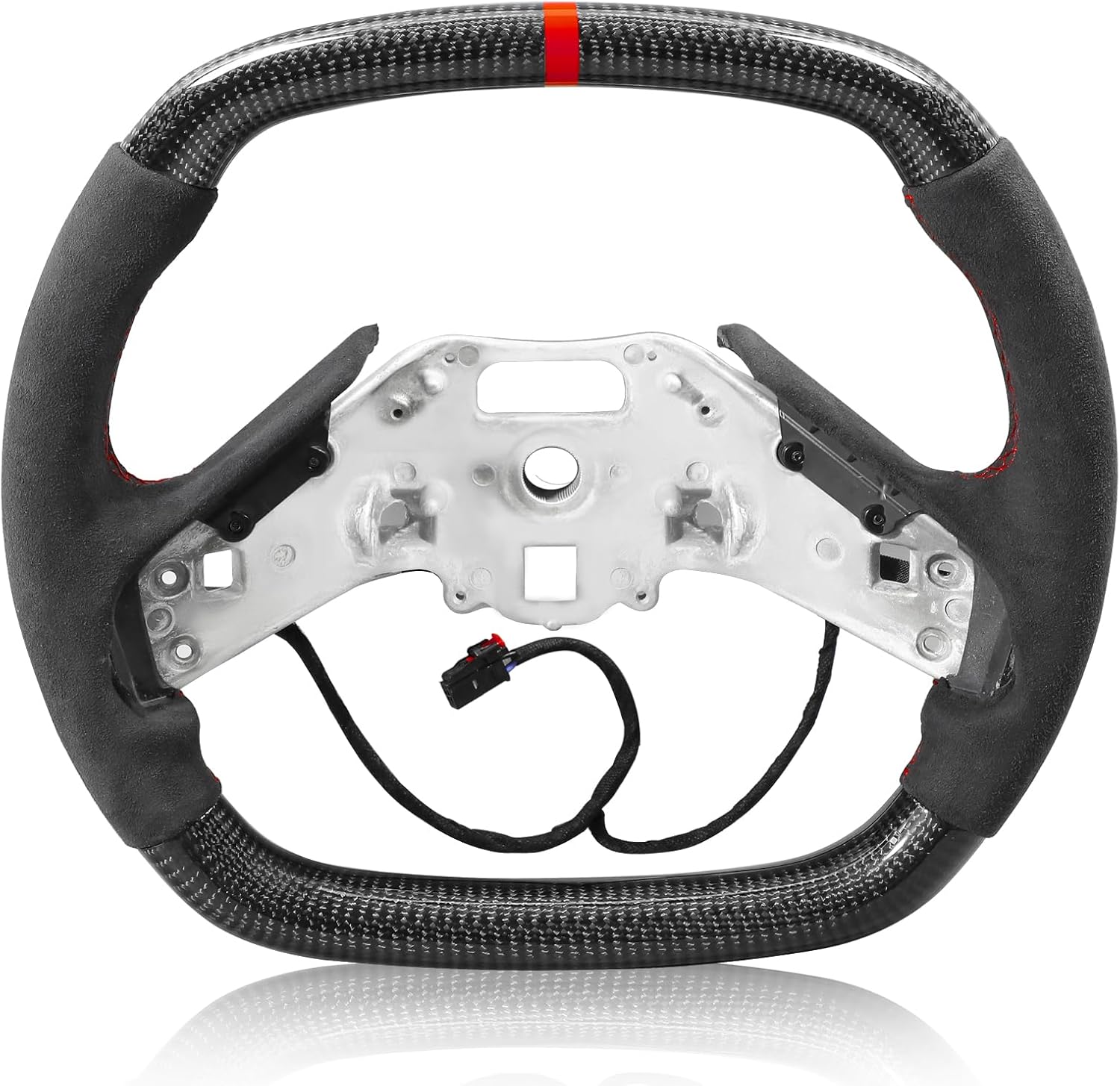 C8 Corvette Carbon Fiber Heated Alcantara Suede Steering Wheel (Bare)