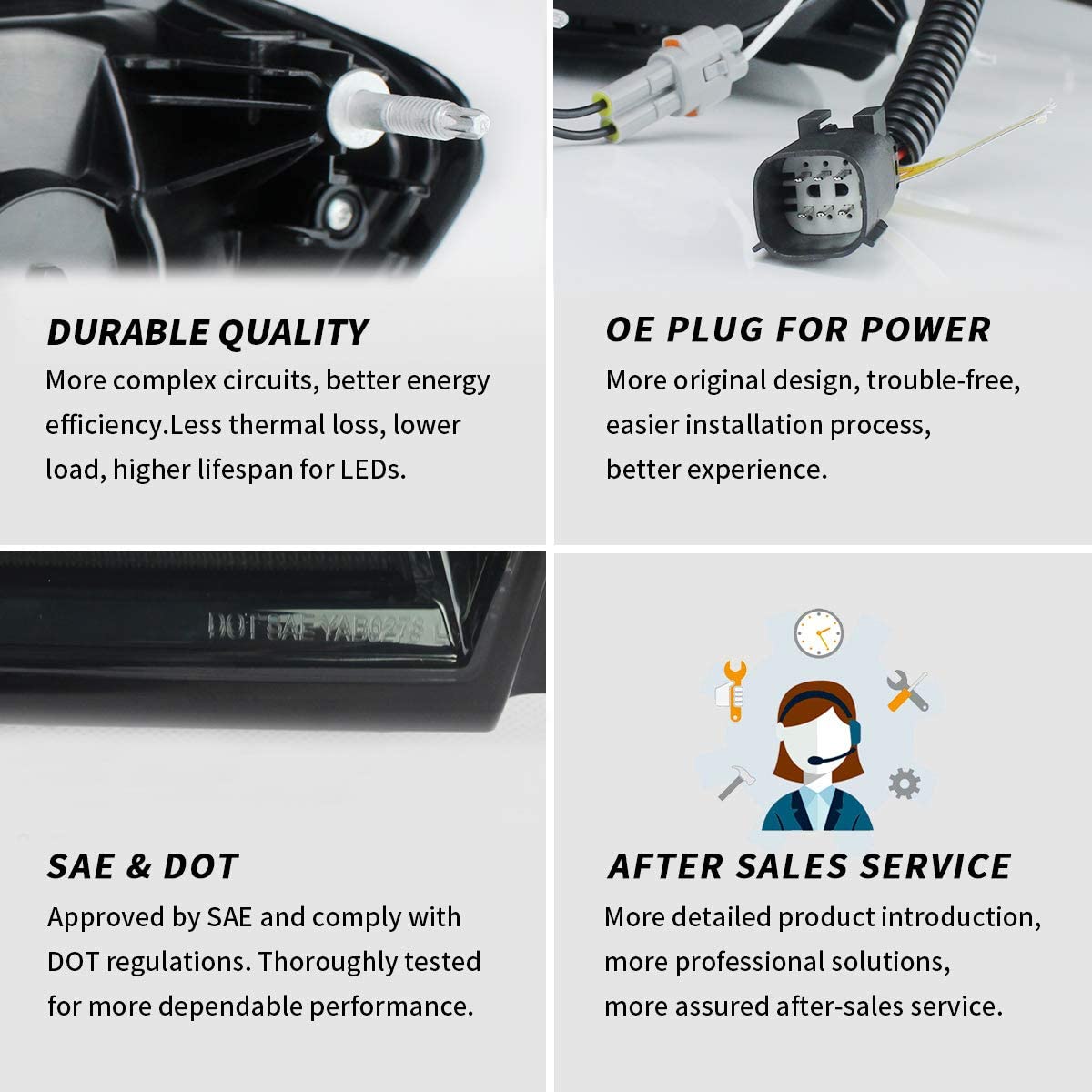 2016 - 18 Camaro Smoked Sequential Tail Lights - Amber Signal