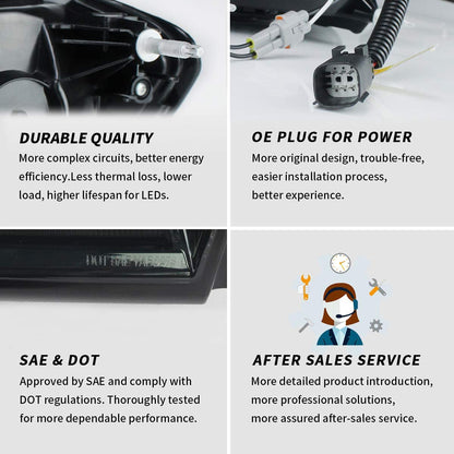 2016 - 18 Camaro Smoked Sequential Tail Lights - Amber Signal