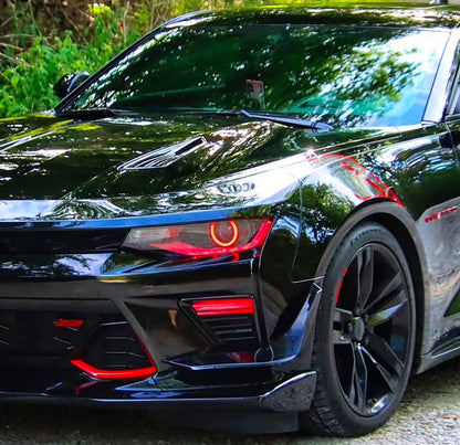 2016 - 18 Camaro Prebuilt Color Changing Headlights | Flowseries/RGB | Halo Ring | Demon Eye image 12