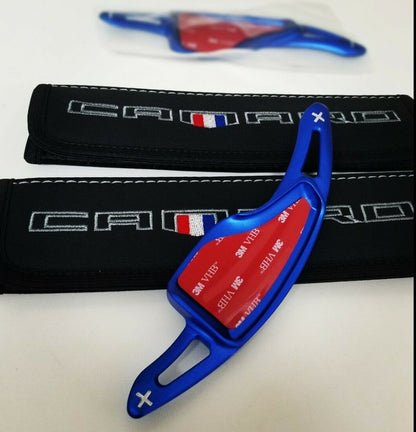 2016 - 24 Camaro Aluminum Paddle Shifter Cover Extensions | Red/Blue/Green/Silver/Black image 5