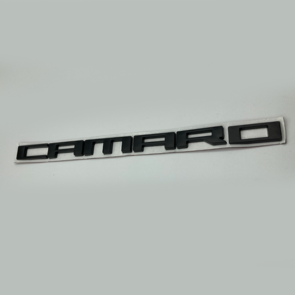 2010 - 24 Camaro Fender Badge Camaro Logo | Black / Red