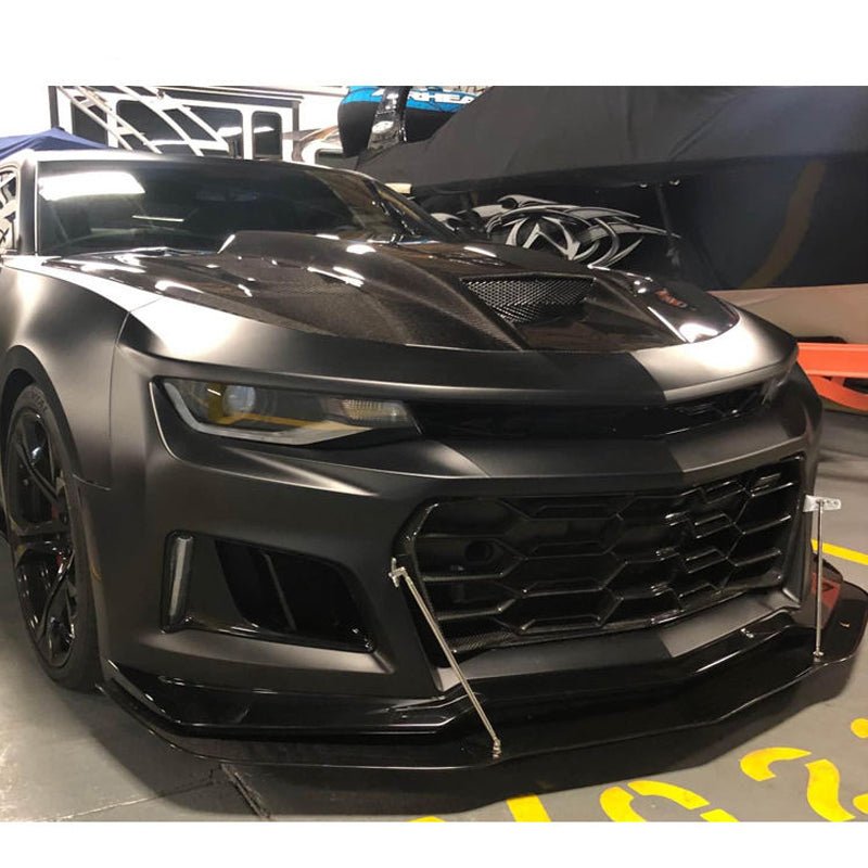 2016 - 24 Camaro Carbon Fiber Terminator Style Hood image 1