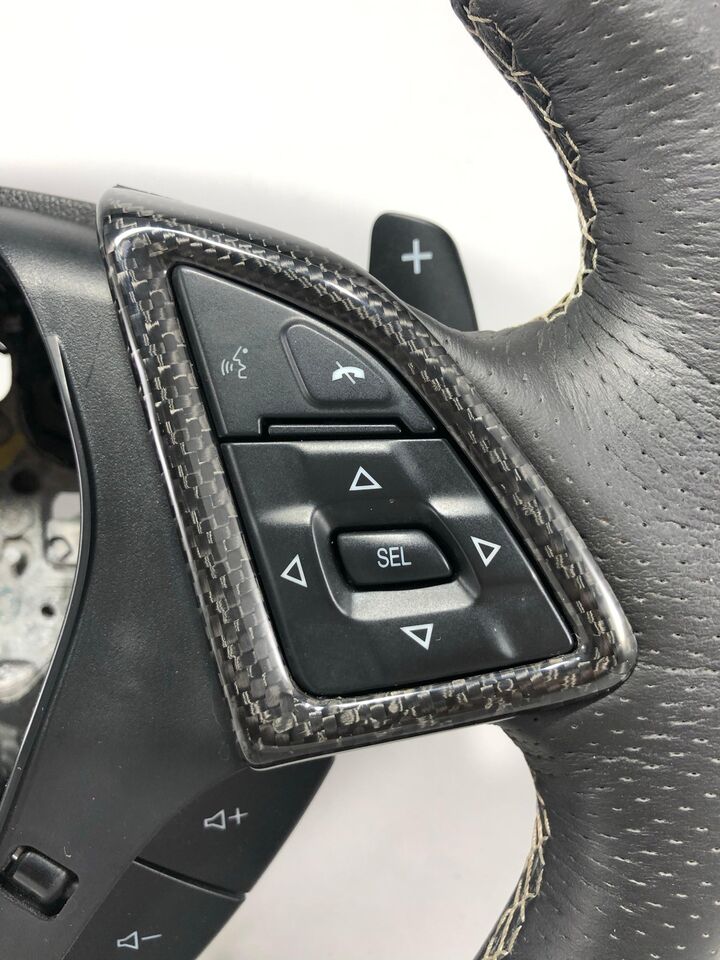 2016 - 24 Camaro Real Carbon Fiber Steering Wheel Trim Cover Kit