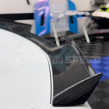 C8 Corvette Z06 Extended Carbon Fiber Rear Wing Spoiler | Next-Gen Carbon