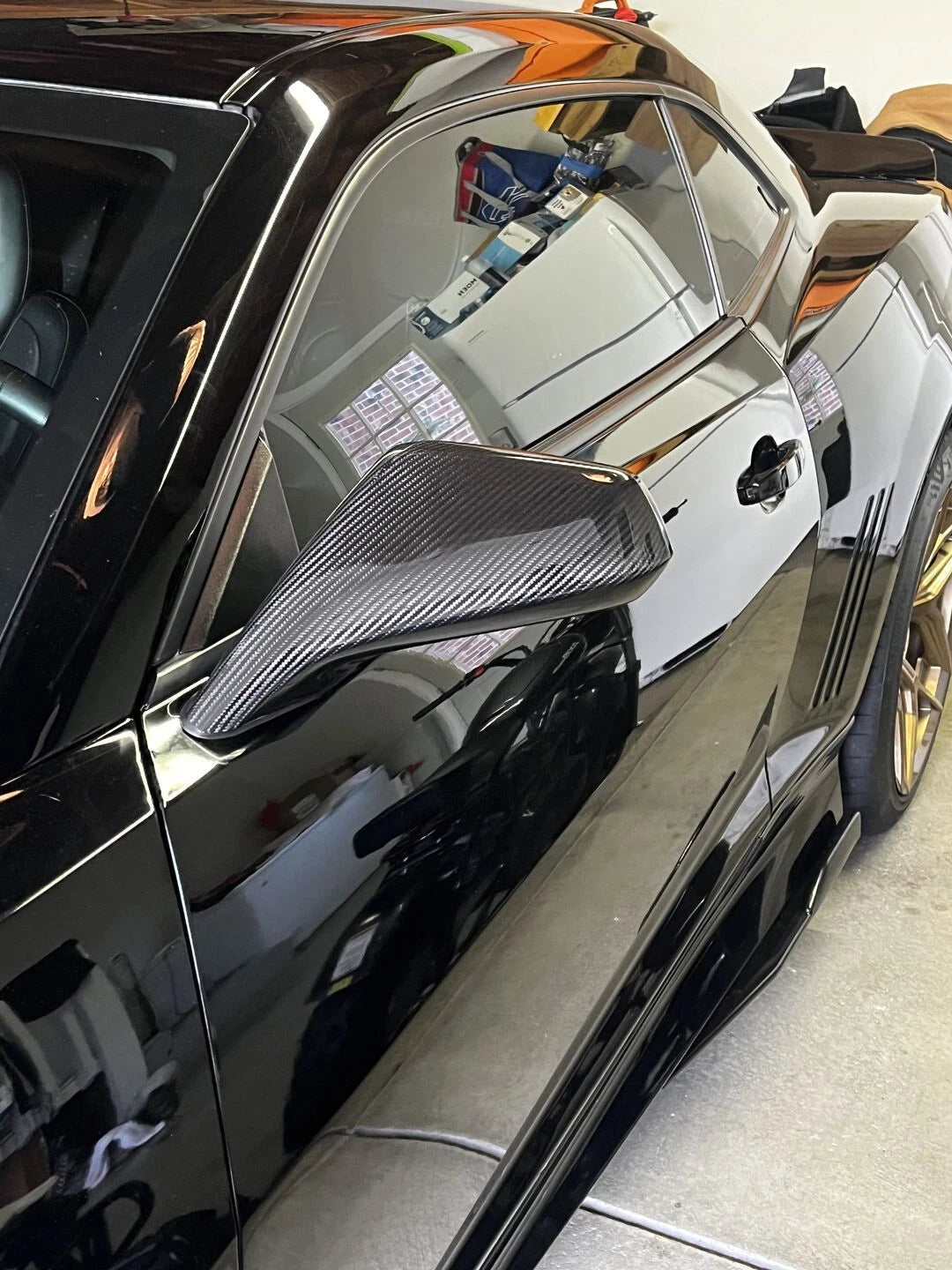 2010 - 15 Camaro Real Carbon Fiber Mirror Covers | Next-Gen Carbon image 1