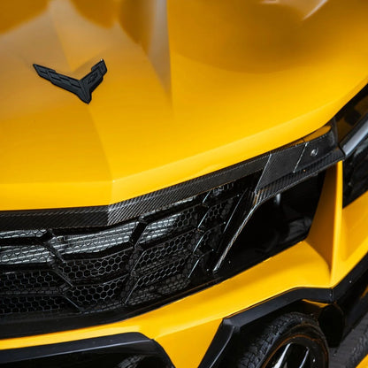 Corvette C8 Carbon Fiber Front Grille Tow Cover Kit image 4