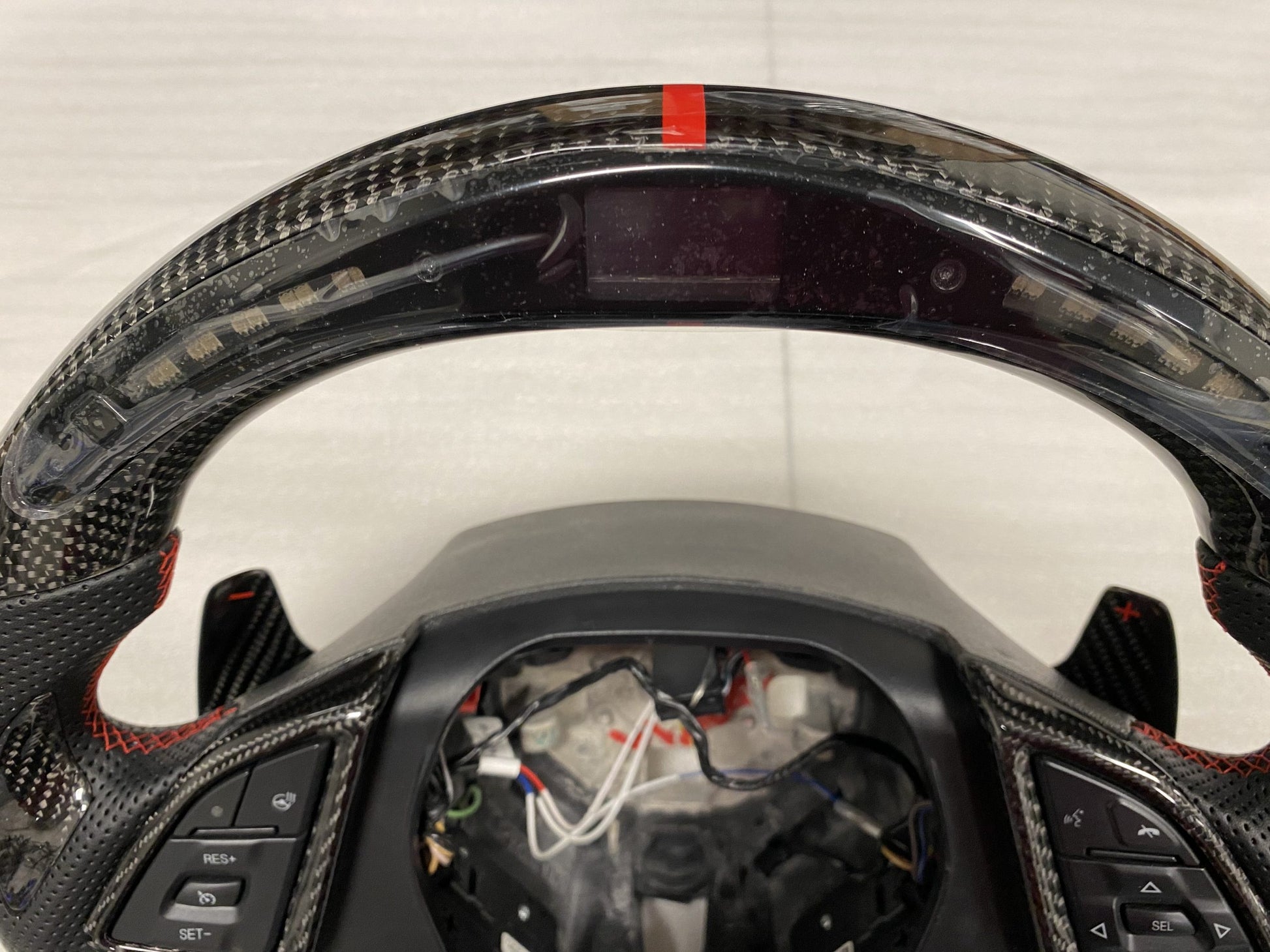 2016 - 24 Camaro LED Carbon Fiber Steering Wheel (Complete/Heated) | Next-Gen Carbon