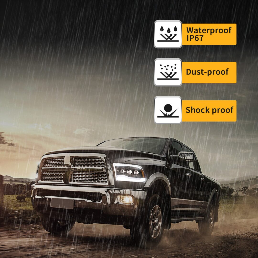 Full LED Headlights | 2019 - 22 Ram 1500 Classic | 2009 - 18 Ram 1500/2500/3500