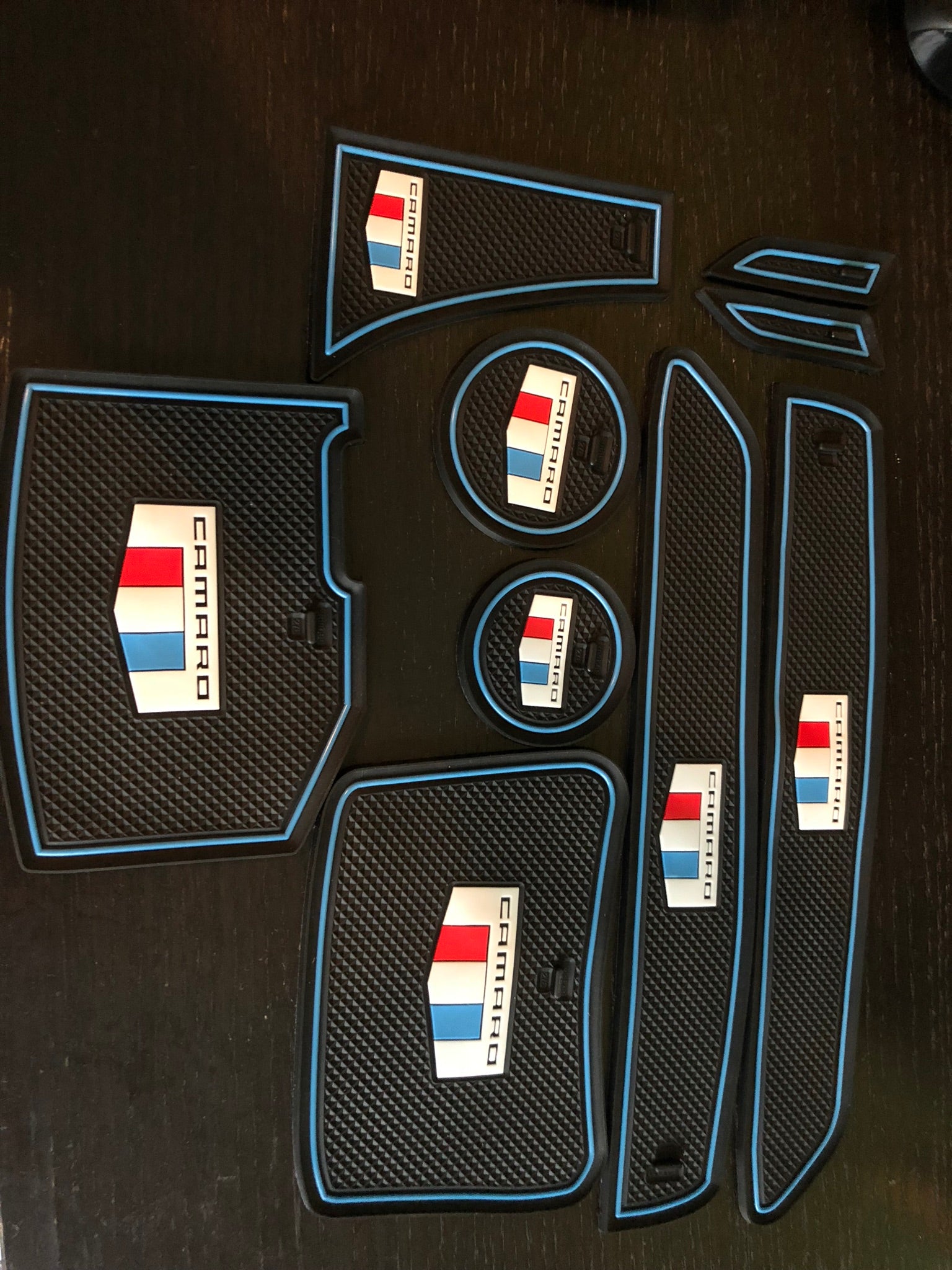 2016 - 24 Camaro Interior Non-Slip Rubber Mats (9 PC) image 13