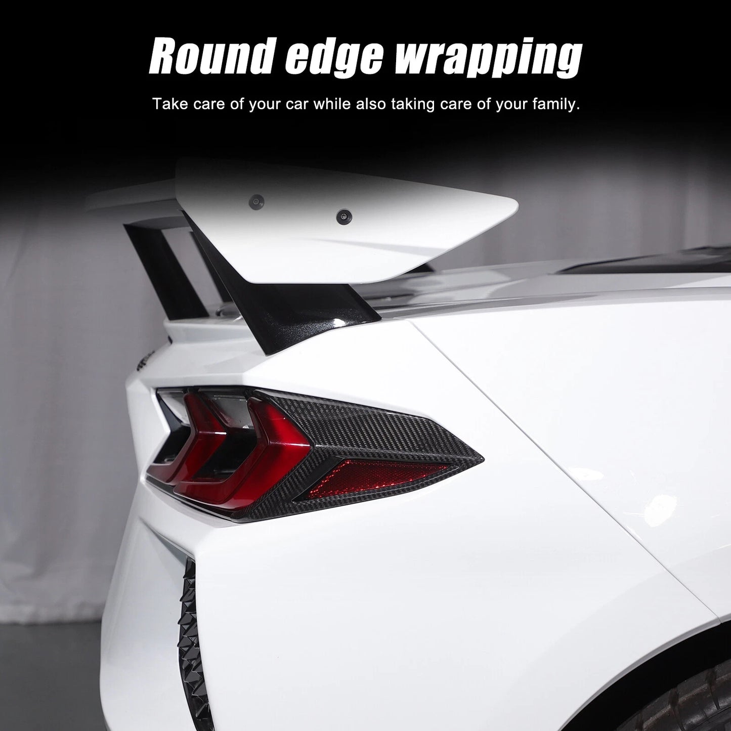 C8 Corvette Carbon Fiber Tail Light Side Bezel Cover