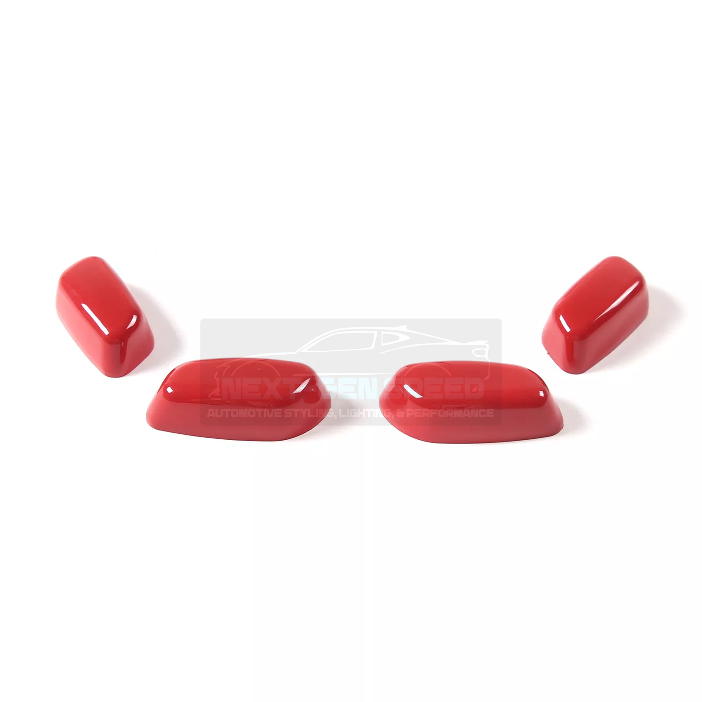 C8 Corvette Red Interior ABS Seat Adjustment Covers