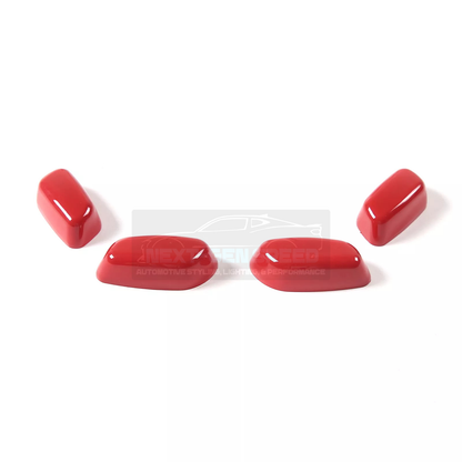 C8 Corvette Red Interior ABS Seat Adjustment Covers