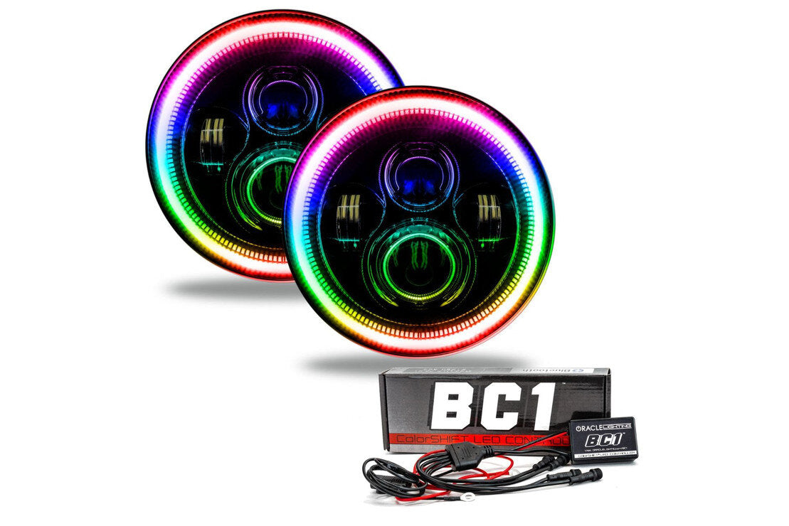 Wrangler JL/Gladiator JT Dynamic ColorSHIFT 7" High Powered LED Headlights (Pair)