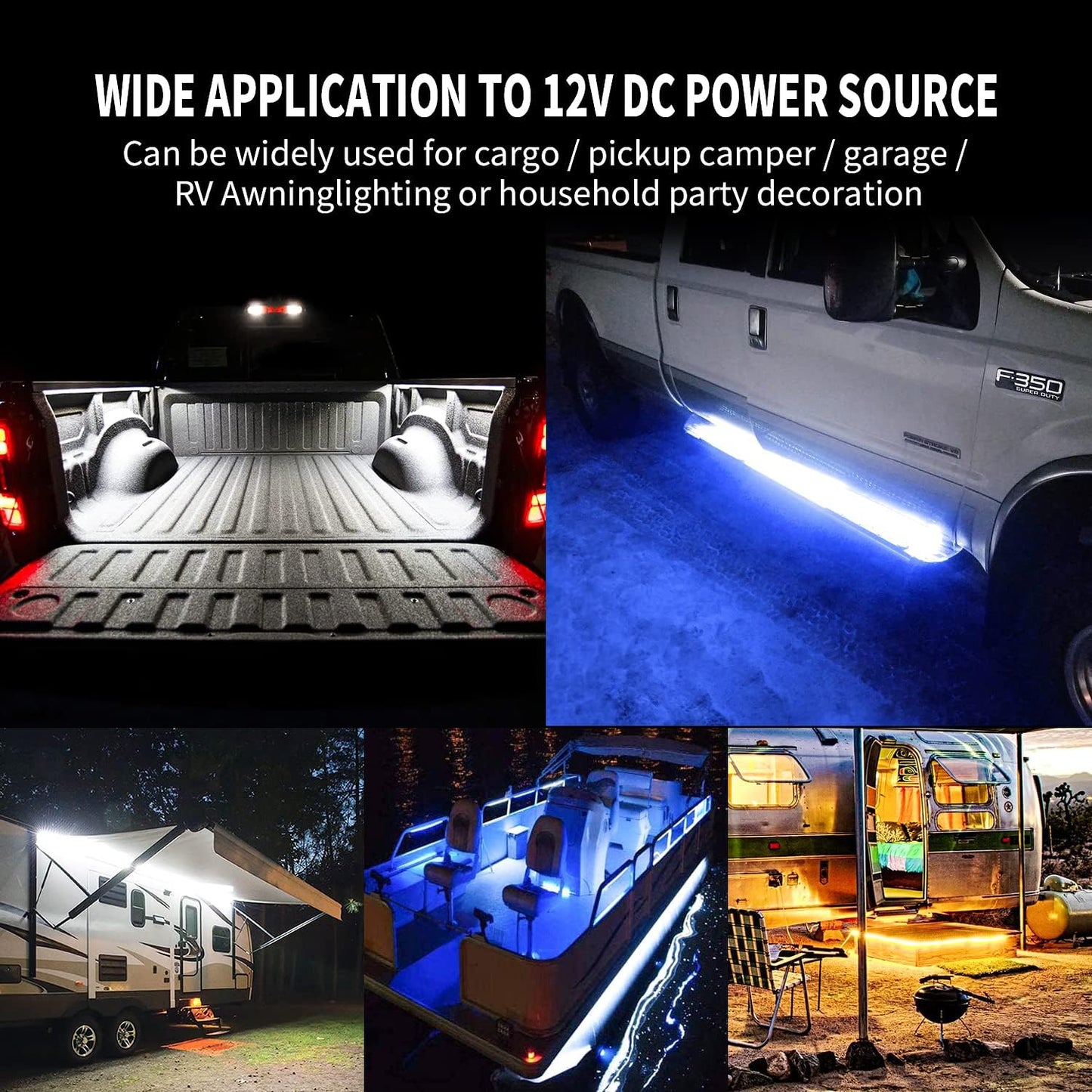 Multicolor Flow Series LED Ambient Truck Bed Lighting Kit