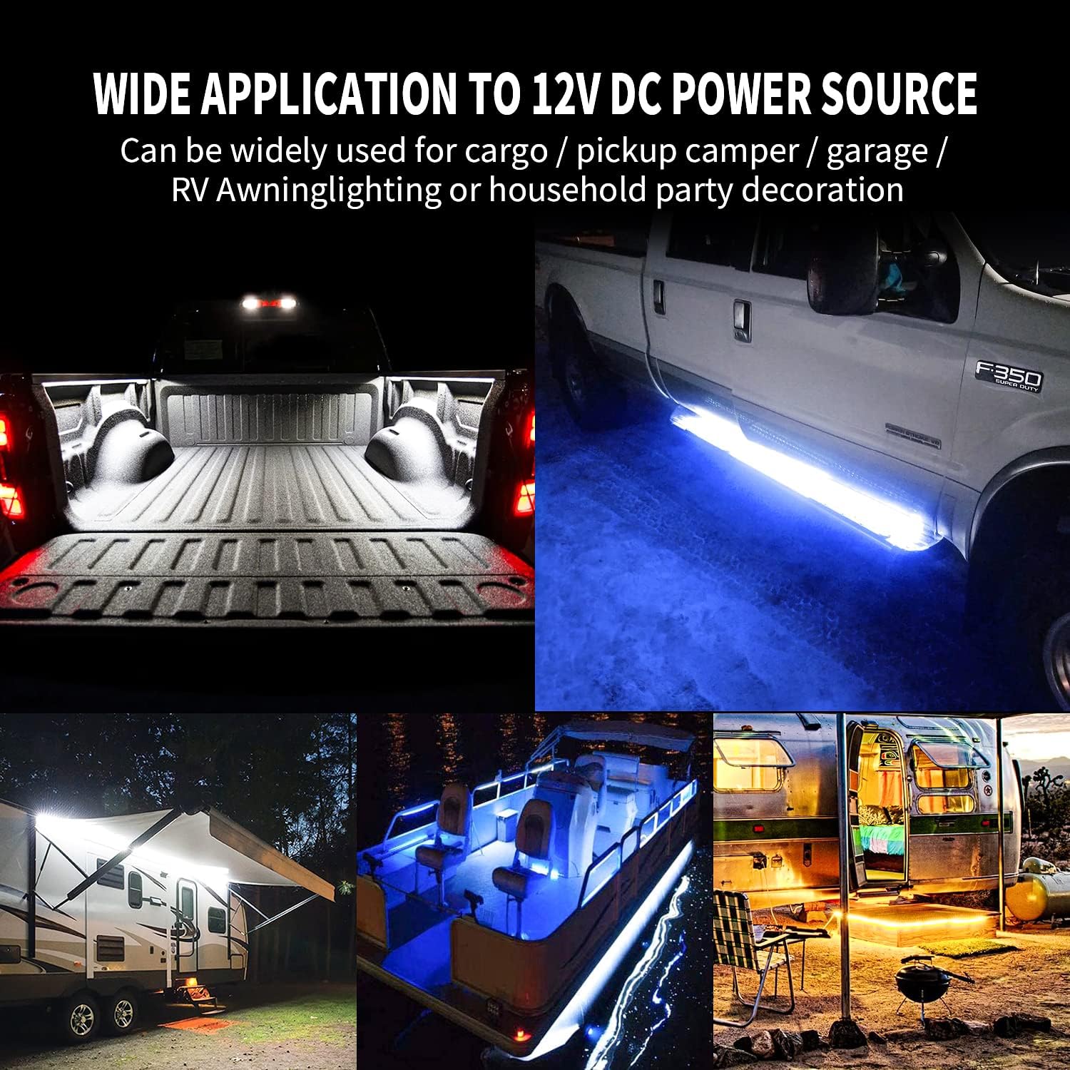 Multicolor Flow Series LED Ambient Truck Bed Lighting Kit