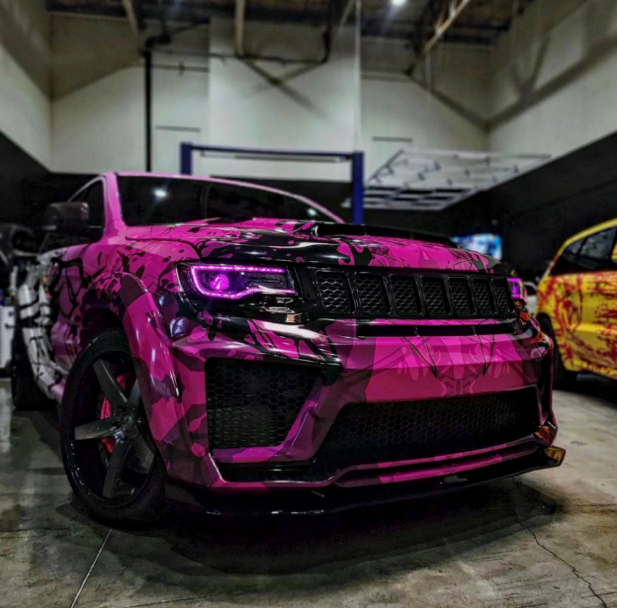 2014 - 22 Jeep Grand Cherokee RGB Flow LED Prebuilt Headlights image 1