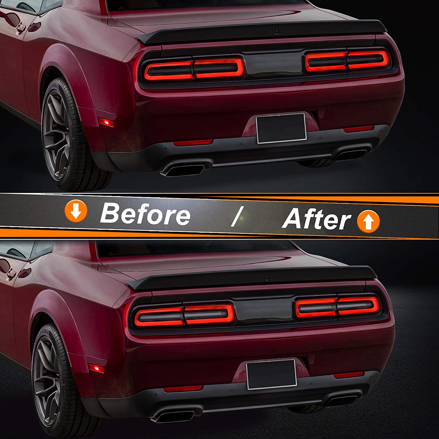 2015 - 24 Dodge Challenger Precut Tail Light Tint