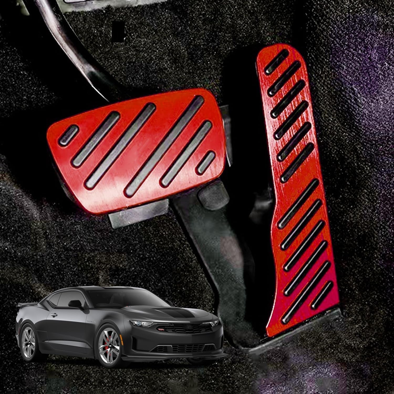 2016 - 24 Camaro Aluminum Gas and Brake Pedal Covers | Next-Gen Speed