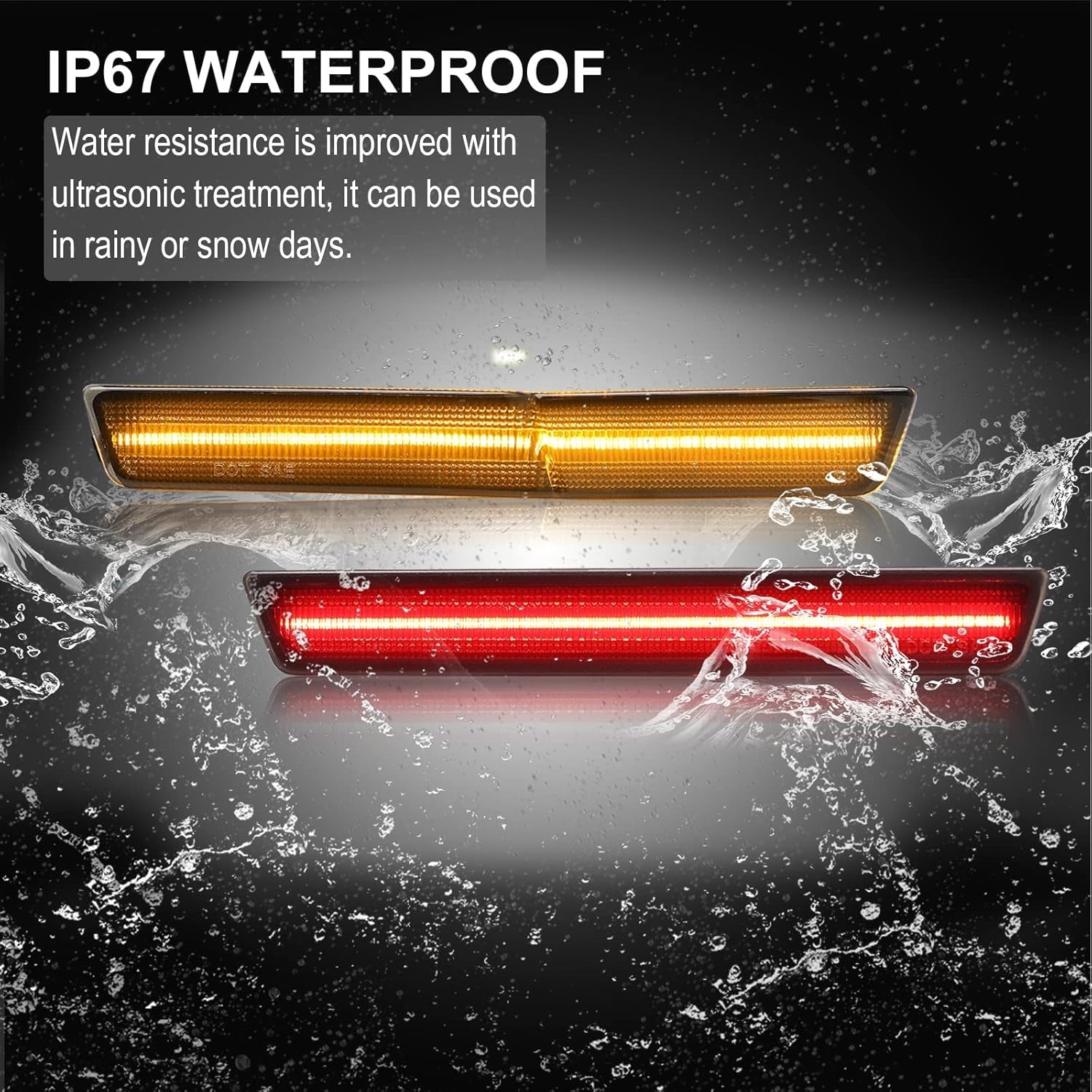 2018 - 24 Dodge Challenger SRT Widebody Smoked LED Side Marker Lights