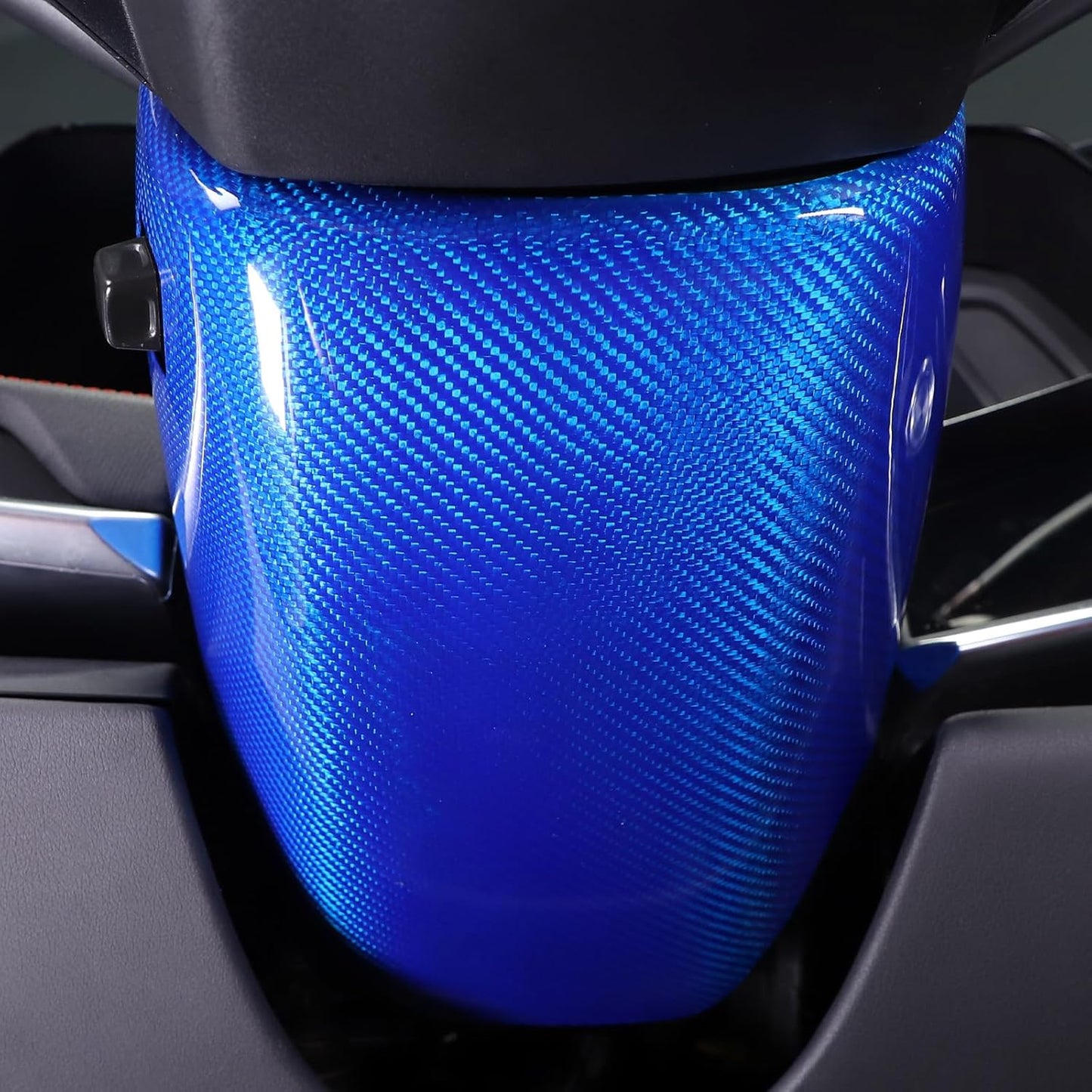 C8 Corvette Carbon Fiber Steering Wheel Base Lower Cover | Black / Red / Blue/ Forged