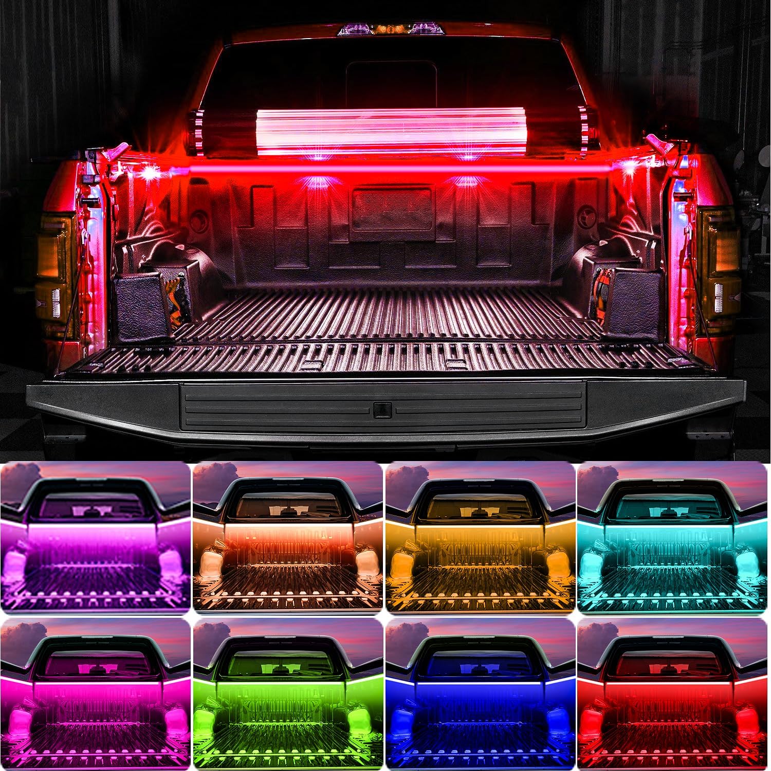 Multicolor Flow Series LED Ambient Truck Bed Lighting Kit