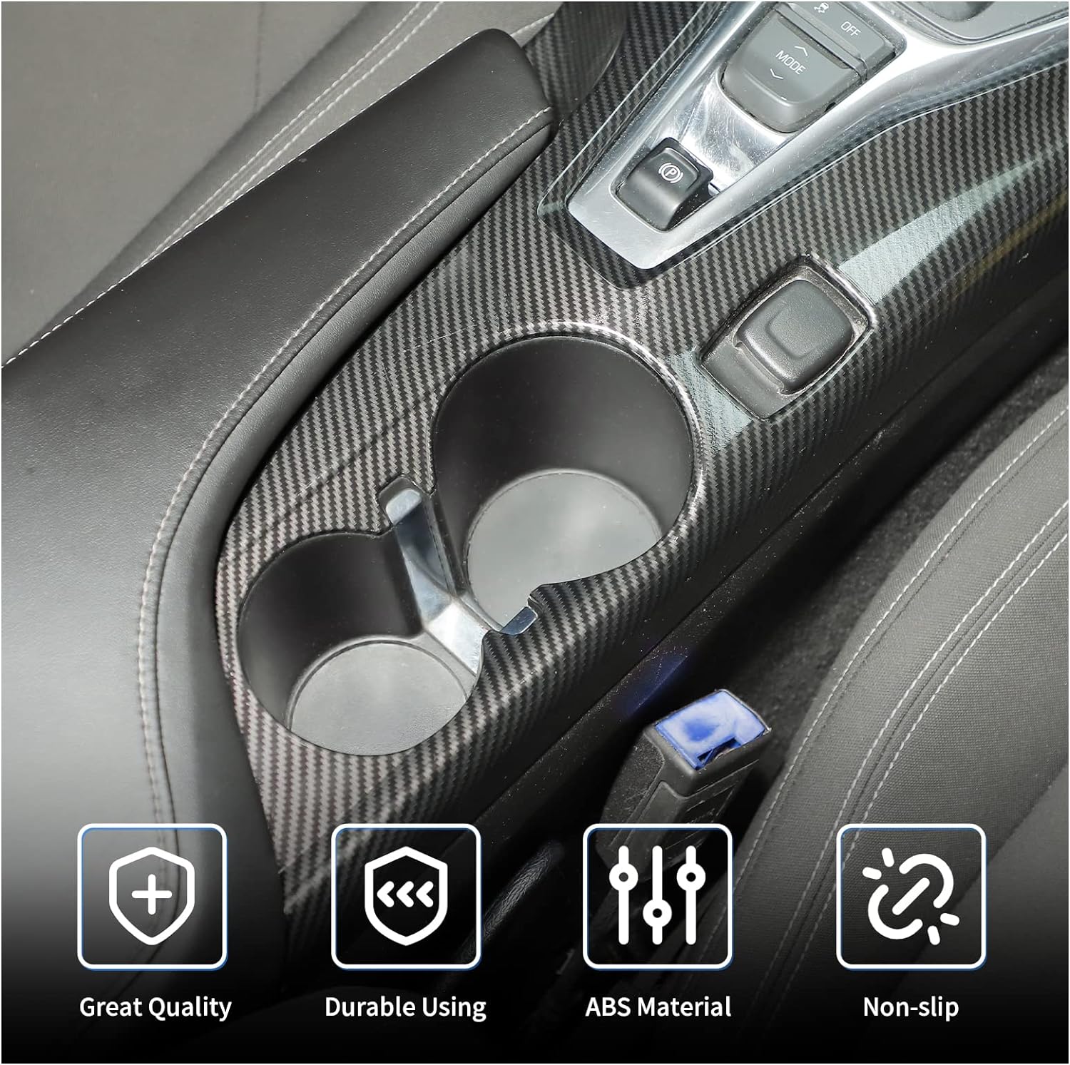 2016 - 24 Camaro Carbon Fiber ABS Center Console Cover
