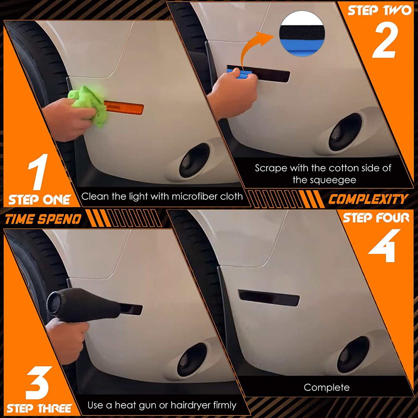 2015 - 24 Dodge Charger Precut Tail Light &amp; Side Marker Tint