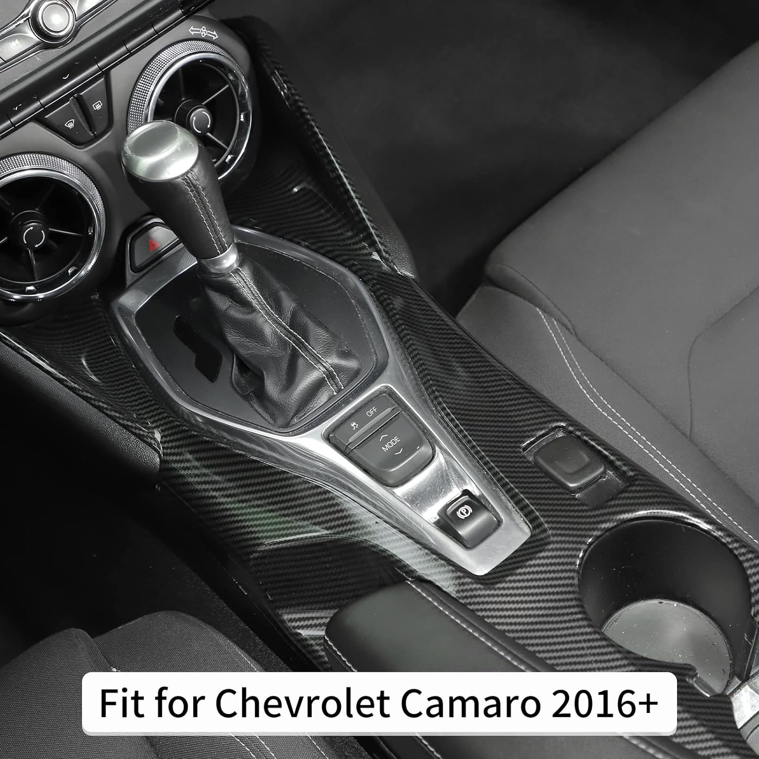 2016 - 24 Camaro Carbon Fiber ABS Center Console Cover