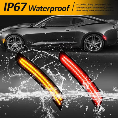2016 - 24 Camaro Smoked Dynamic Dual LED Side Markers