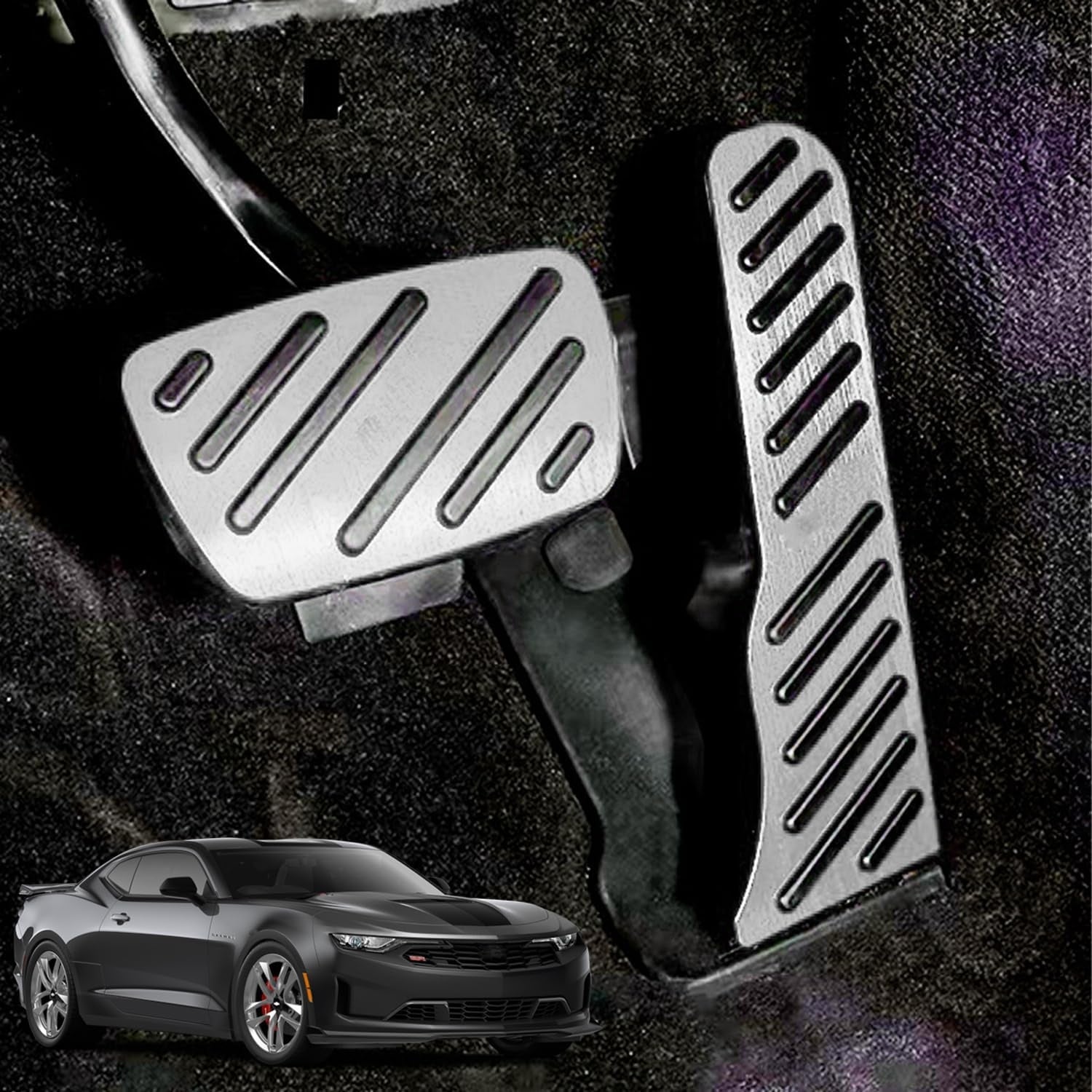 2016 - 24 Camaro Aluminum Gas and Brake Pedal Covers | Next-Gen Speed