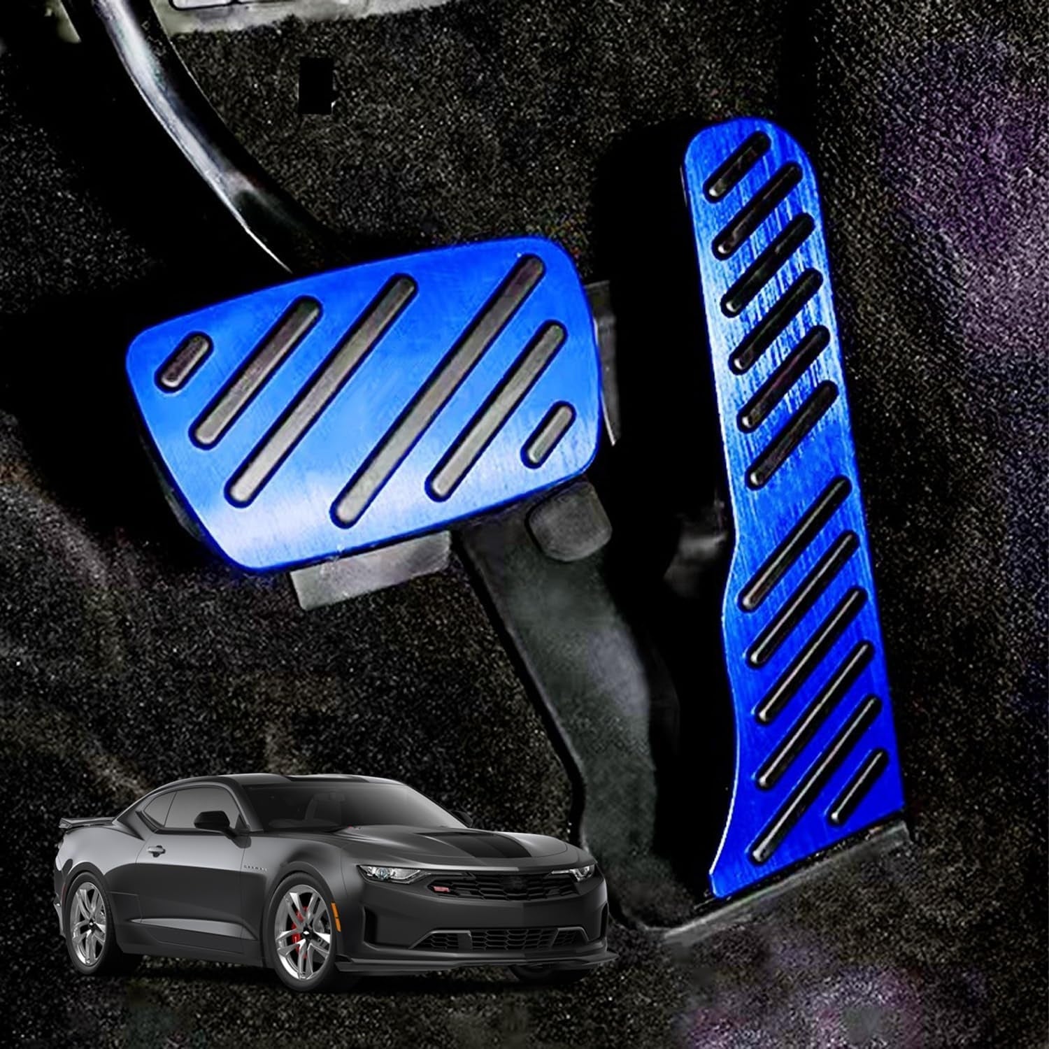 2016 - 24 Camaro Aluminum Gas and Brake Pedal Covers | Next-Gen Speed
