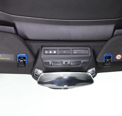 C8 Corvette Soft Carbon Fiber Sun Visor Clip Trim
