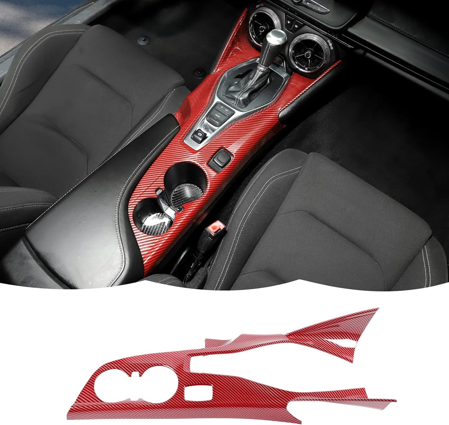 2016 - 24 Camaro Carbon Fiber ABS Center Console Cover