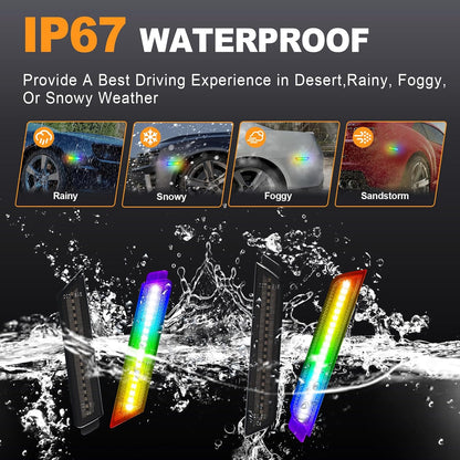 2010-15 Camaro Smoked RGB LED Side Markers image 4