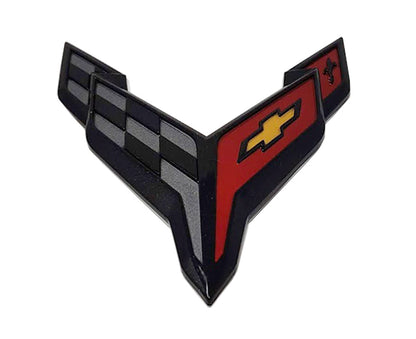 C8 Corvette Carbon Flash GM Front Bumper Emblems (84657780)