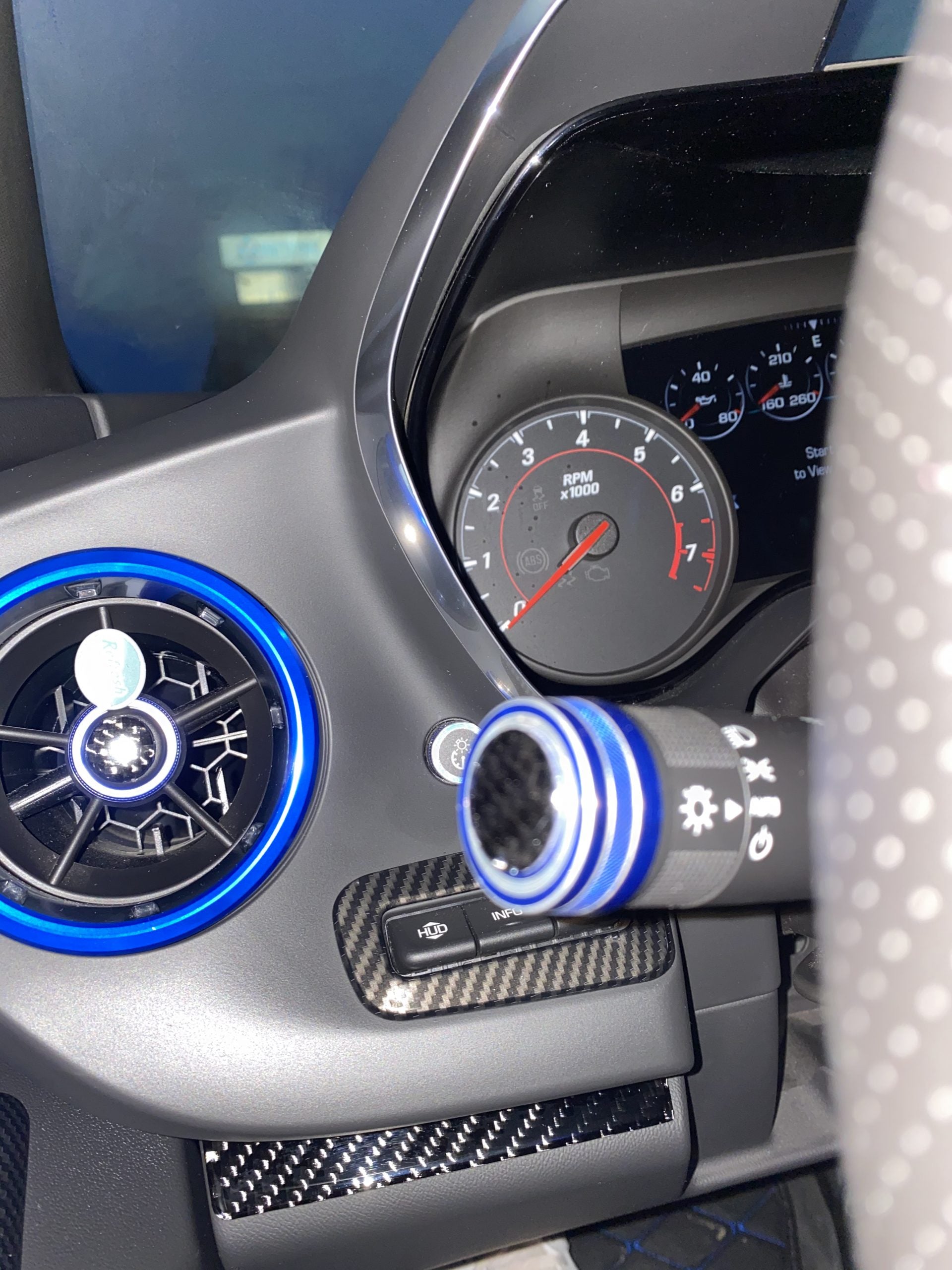 2016 - 24 6th Gen Camaro Carbon Fiber Wiper/Signal Switch Covers | Next-Gen Carbon