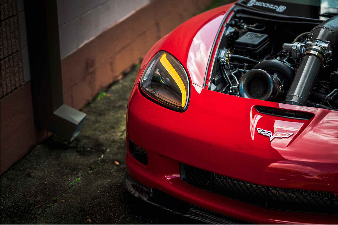 2005 - 13 C6 Corvette C8 Style Headlights
