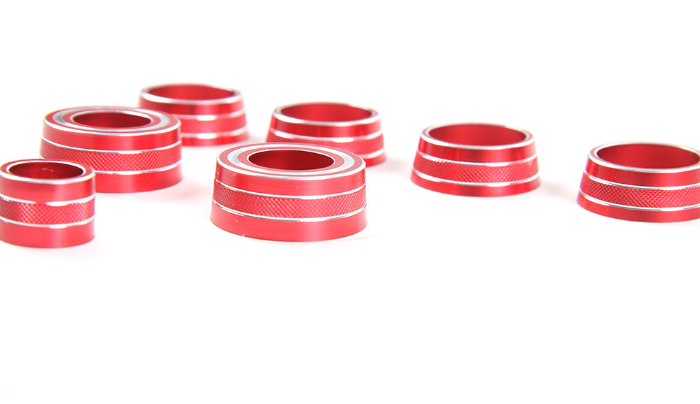 2016 - 24 Camaro Colored Aluminum Interior Vent/Switch Knobs | Red/Blue/Silver image 4