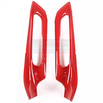 C8 Corvette Red Interior ABS Window Switch Frame Covers