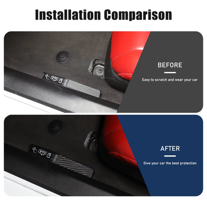 C8 Corvette Carbon Fiber Emergency Door Unlock Trim Covers