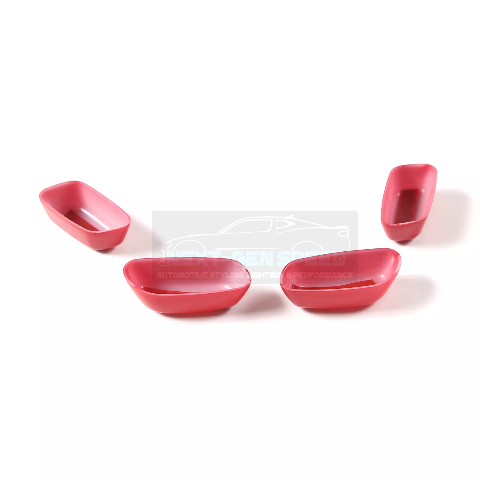 C8 Corvette Red Interior ABS Seat Adjustment Covers