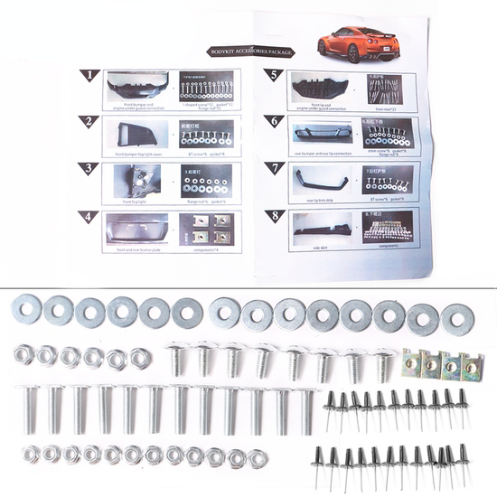 2009 - 22 Nissan R35 GTR Front Bumper Conversion Kit