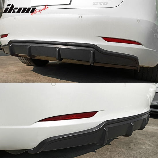 2017 - 23 Model 3 V Style Unpainted Rear Diffuser