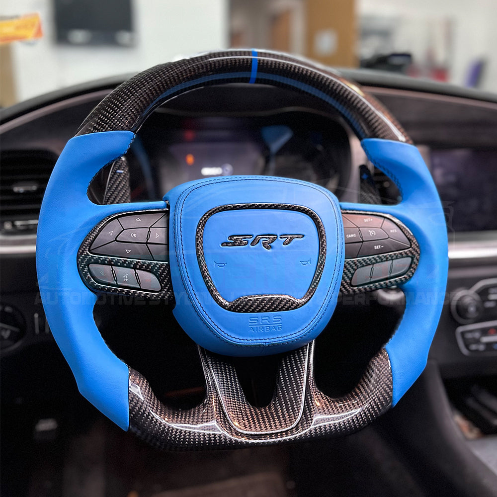 Dodge Charger/Challenger SRT RGB LED Customizable Steering Wheel Airbag Cover